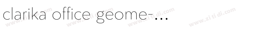 clarika office geome字体转换